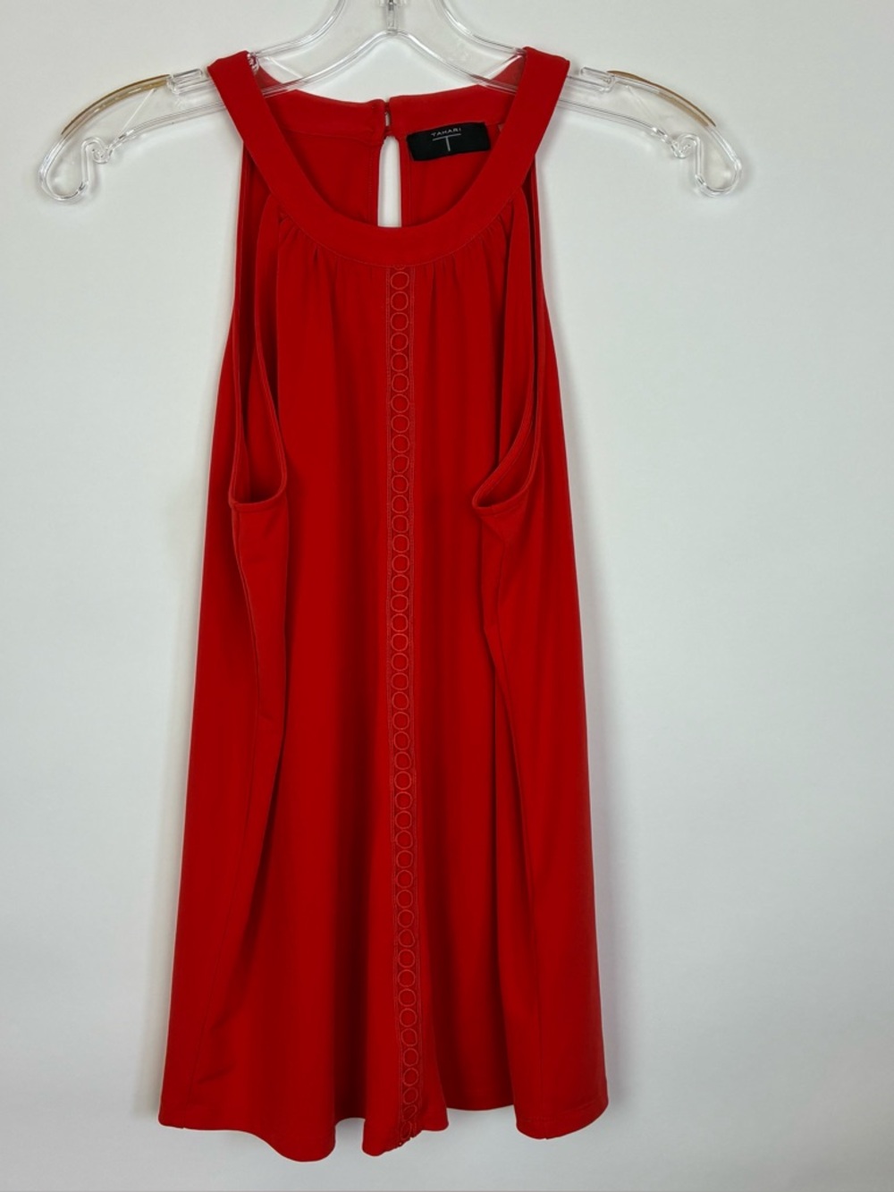 Tahari Sleeveless Red Top- Size M - Picture 3 of 11